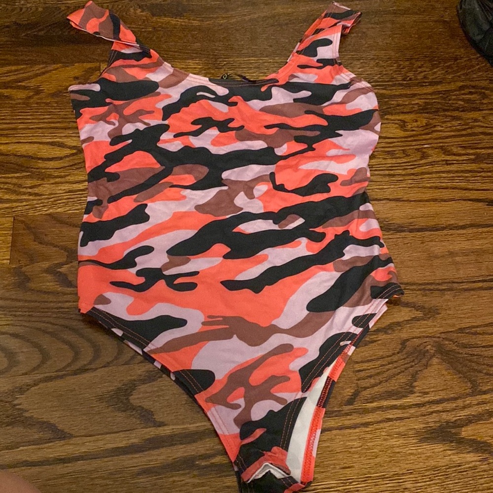 Pink Camo Bodysuit